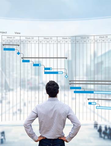 GeoAlliance project manager, looking at the timeline of the project